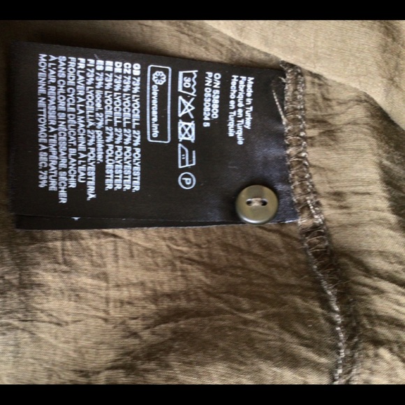 H&M Army Green/Taupe Summer Top - Picture 9 of 9